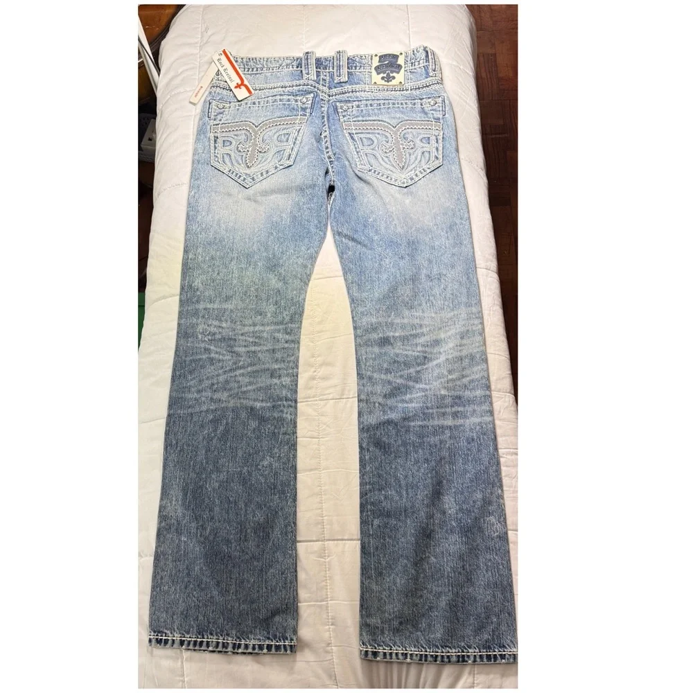 Rock Revival Blue Men's Jeans - Picture 10 of 16